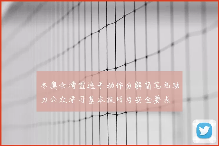 冬奥会滑雪选手动作分解简笔画助力公众学习基本技巧与安全要点